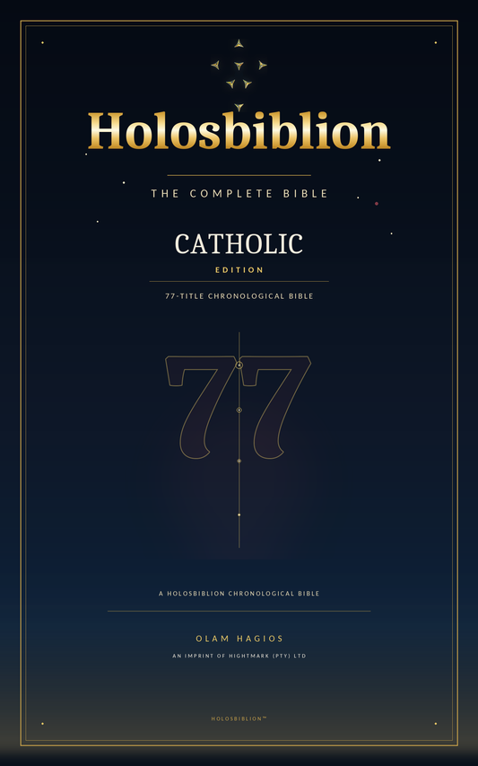 Holosbiblion Catholic Bible — 77-Title Chronological EPUB cover