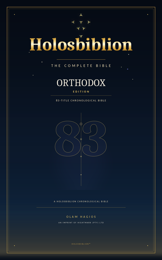 Holosbiblion Orthodox Bible — 83-Title Chronological EPUB cover